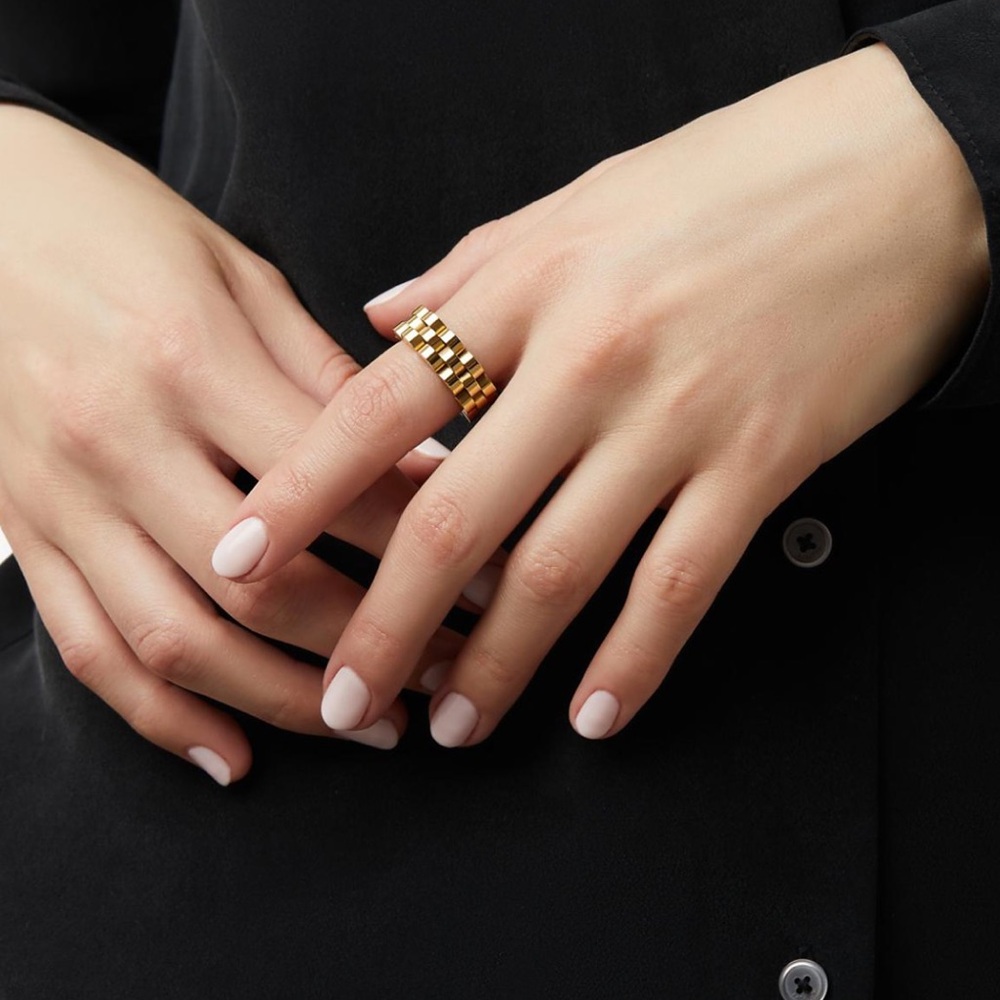 Gold Statement Parker Ring - Picture 3 of 6